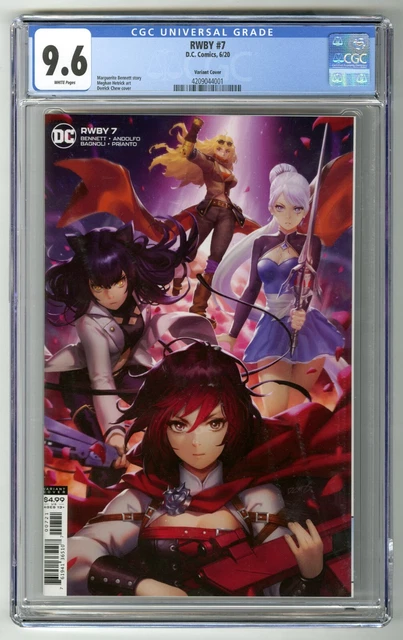 Rwby #7 Rare Pulped Ghosted Walmart Variantgate Derrick Chew Cover Cgc 9.6 Nm!!!