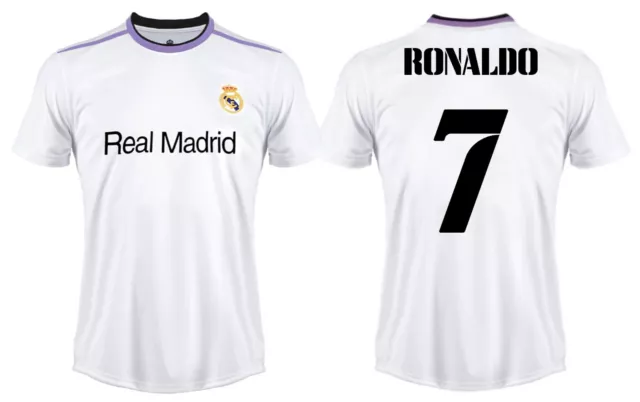 CAMISETA CRISTIANO RONALDO Real Madrid 2023 Oficial 7 Adulto Niño