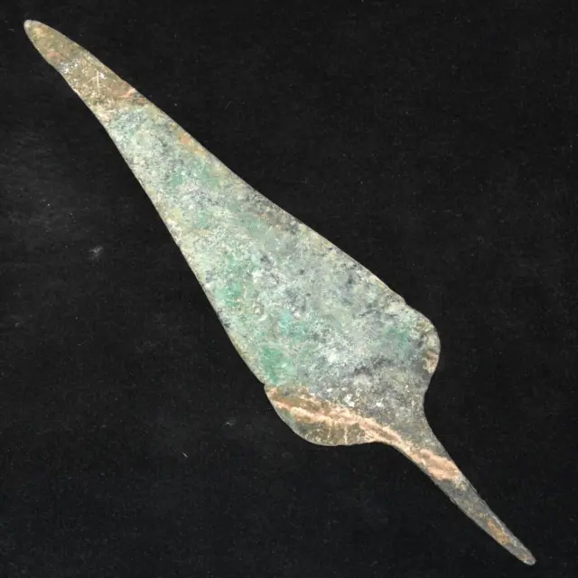 Large Ancient Near Eastern Bronze Spear Head in Good Condition Circa 1200-800 BC