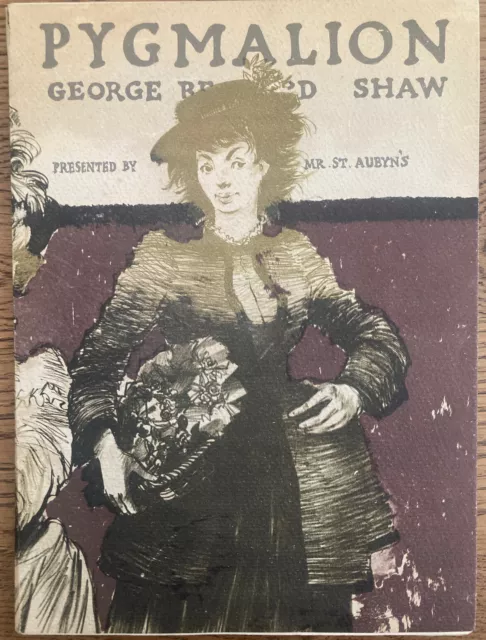 Rare Vintage Pygmalion Theatre Programme Eton College George Bernard Shaw Play