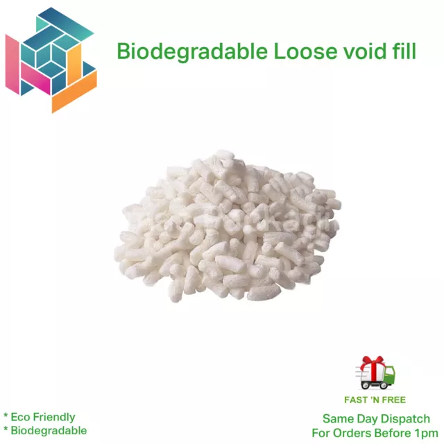 Biodegradable Loose Void Fill Packing Peanuts Eco Friendly Starch MULTI LIST 3