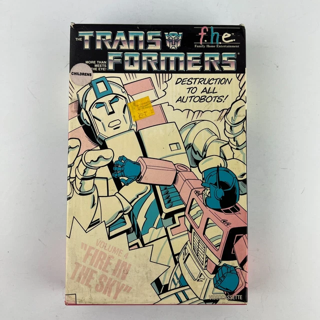 THE TRANSFORMERS CARTOON - Volume 4: Fire In The Sky VHS Video Tape $19