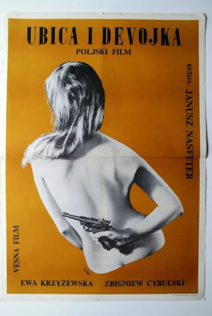 Criminal & The Lady Sexy Ewa Kryzewska Polish 1963 Rare Exyugo Movie Poster