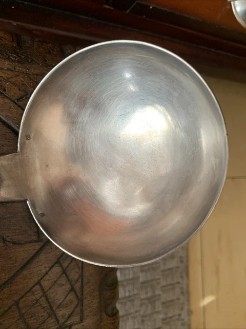 ANCIENNE LOUCHE A creme ou sorbets argent massif poinçonne EUR 80,00