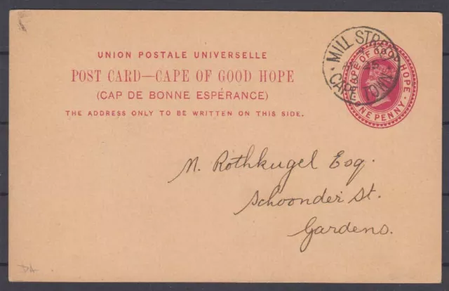 Kap der guten Hoffnung Postkarte 1925 Cape Town Kapstadt Mill Street Claremont
