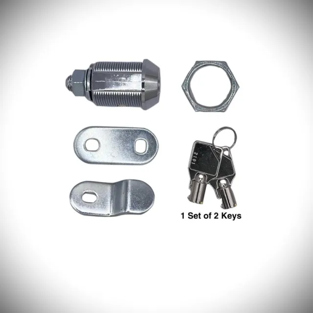 RV Designer Baggage Door ACE Key Cam Lock Combo 7/8" Length