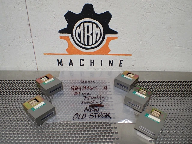 Hecon G0411165 8 Digit Counters 24VDC 75Watts New No Box (Lot of 5) See All Pics