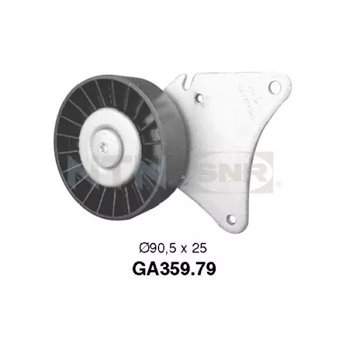 SNR Poulie renvoi/transmission, courroie trapézoïdale à nervures GA359.79