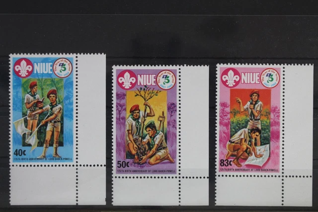 Niue 490-492 postfrisch Pfadfinder #WP330