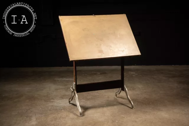 Vintage Drafting Table With Drawer by Dietzgen