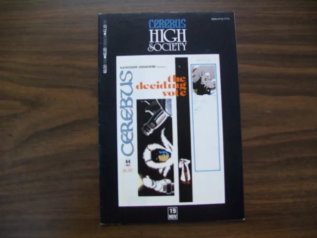 Cerebus High Society #19 by Aardvark Comics (1990) in Fine Condition