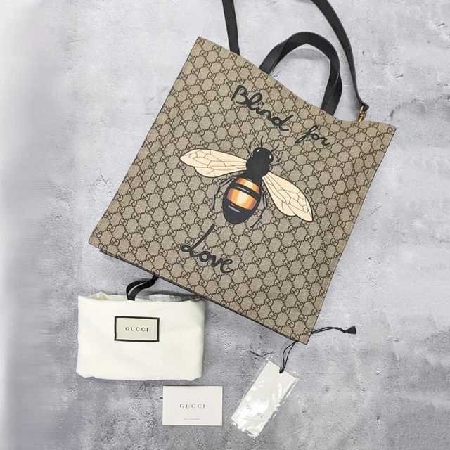 Bee print soft discount gg supreme tote