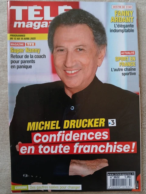 T L MAGAZINE MICHEL Drucker Confidences Fanny Ardant Num ro 3622 EUR t-l-magazine-michel-drucker-confidences-fanny-ardant-num-ro-3622-eur