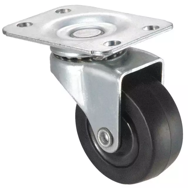 GRAINGER APPROVED 1UKU1 Standard Plate Caster,Swivel,175 lb.