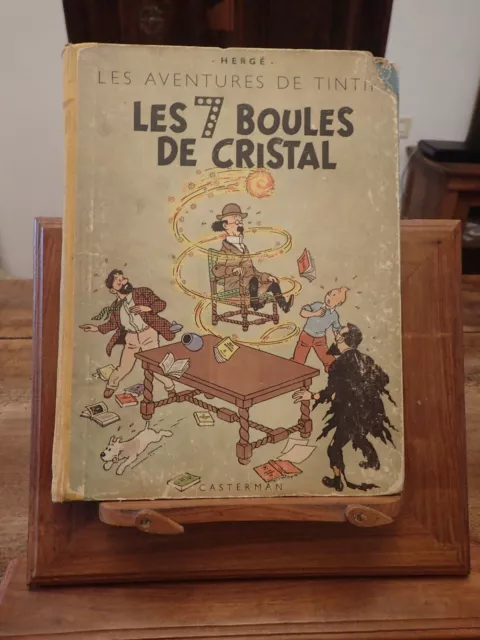 BD Tintin "Les 7 boules de cristal" B3 imp.sapho