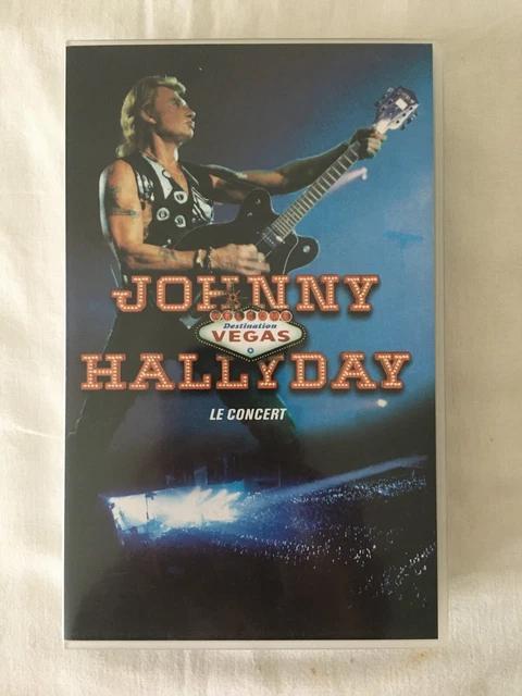 K7 VHS Johnny Hallyday destination VEGAS le concert
