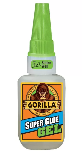 Gorilla Glue Super Glue Gel 15g - Ideal for Metal, Wood, Ceramic, Paper, Rubber