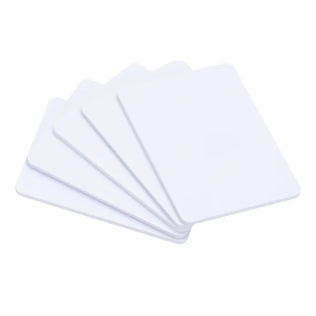 10Pcs NFC Cards NTAG215 504 Bytes 1.2"x0.8" Blank PVC Card Tag White