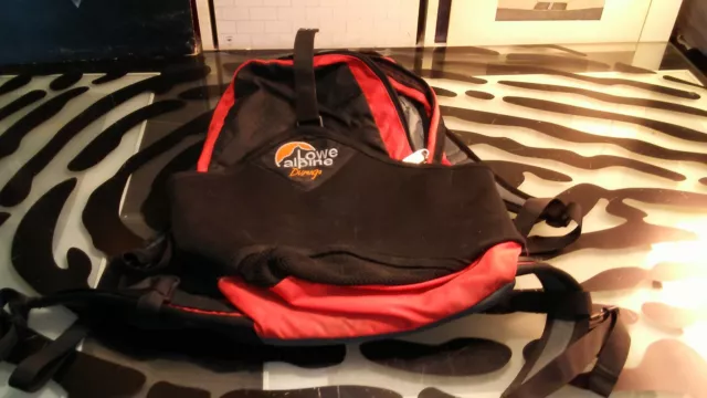 LOWE ALPINE DURANGO Backpack Black Red Good Condition $15.75 - PicClick