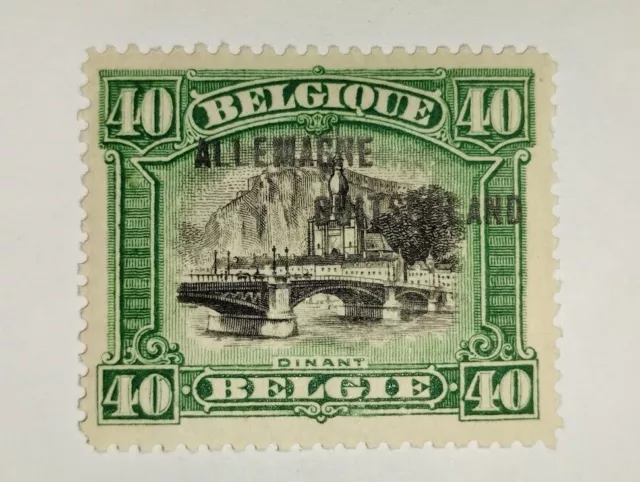 Timbre d'Allemagne (40c vert et noir de 1919-21) N°11 Cote;7€ Surchargé