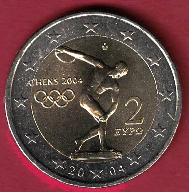 2 Euro Münze Olympische Spiele 2004 Wert 2 EURO SONDERMÜNZE Griechenland 2004 Olympische Spiele Athen unc. EUR 3