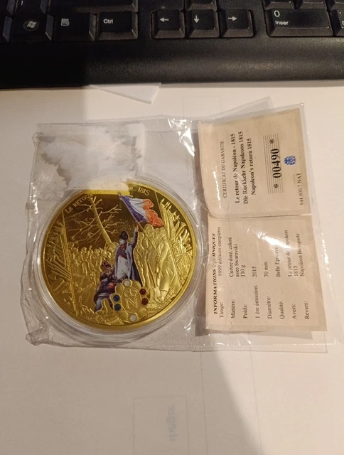 Médaille Historique - Empereur Des Français Napoléon Ier - 1815 (158-29)