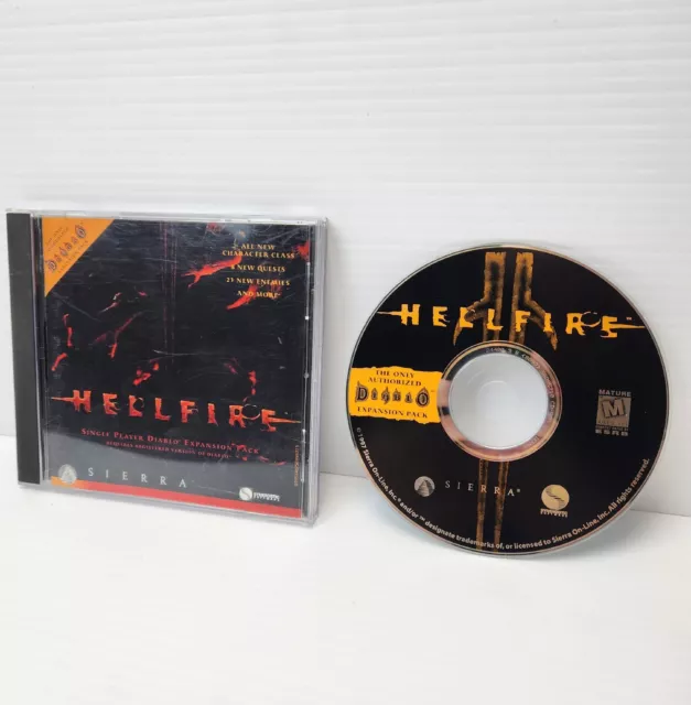 Hellfire Diablo Expansion Pack PC CD-ROM Game (1997)