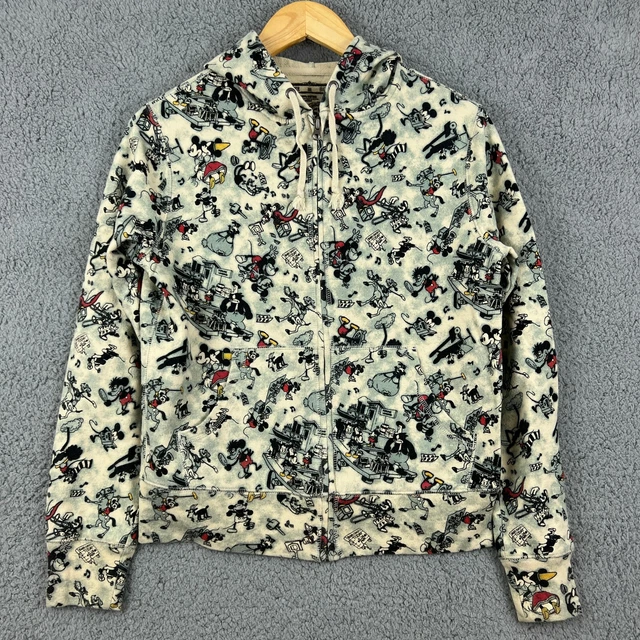 DISNEY Vintage Jacket Hoodie Women's Mickey Minnie Classic Collection Size M