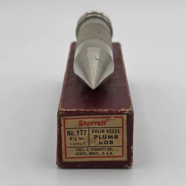 HERRAMIENTAS STARRETT No. BOB DE PLOMADA DE ACERO SÓLIDO 177, 5-1/2"" DE LARGO