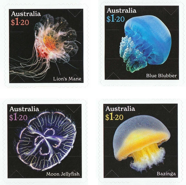AUSTRALIAN STAMPS 2023 1.20 x 4 Jellyfish P&S Mint 6.50 PicClick AU