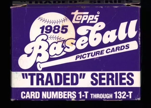 1985 Topps Baseball Traded Complete Set 1-132 Guillen Coleman Rookie