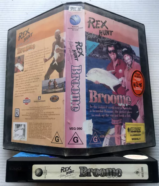 Rex Hunt Broome (VHS Cassette Tape, 1997) Rare Fishing Classic