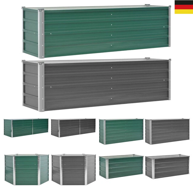 Metall Garten Hochbeet Pflanzbeet Gemüsebeet Pflanzkasten Blumenbeet Blumentopf
