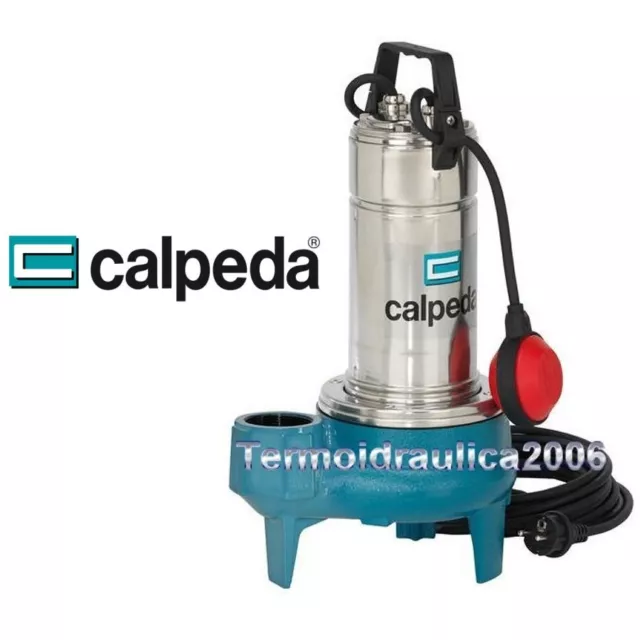 Pompe à Eau Submersible CALPEDA GQSM Eaux Charges GQS50-13m 1,1kW 1,5Hp 230V