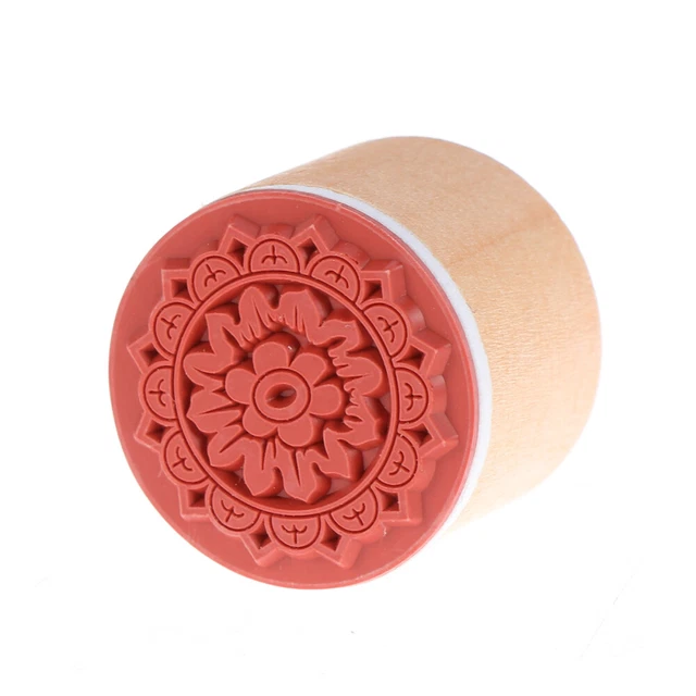 Snowflake Stamp Block Rubber Card Making Christmas Round Pattern