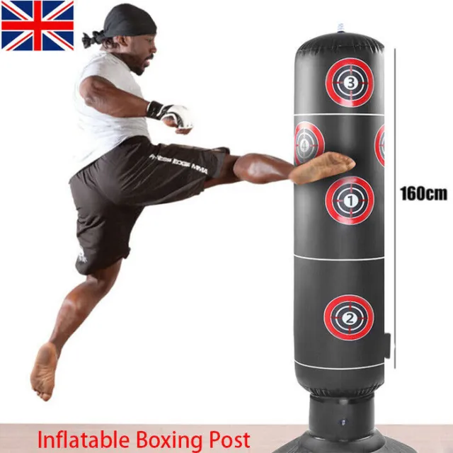 Sport Heavy Duty Free Standing Boxing Punch Bag Kick Adults Kids Kickboxing MMA