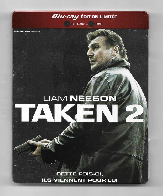 Coffret Steelbook Blu-Ray + Dvd / Taken 2 - Liam Neeson / Edition Limitee