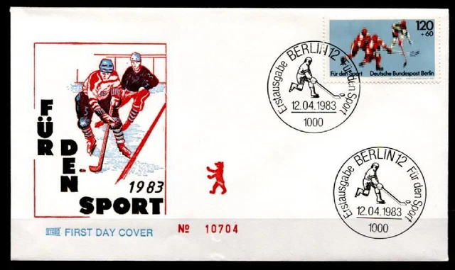 Eishockey. WM-1983, BRD. FDC. W.Berlin 1983