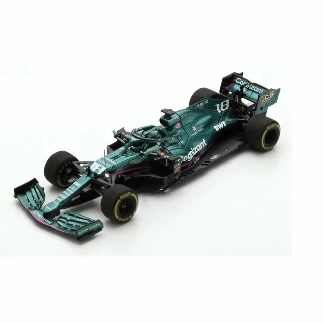 Spark S7673 1/43 Aston Martin AMR21 #18 Cognizant F1 Bahrain Gp 2021 L.Stroll