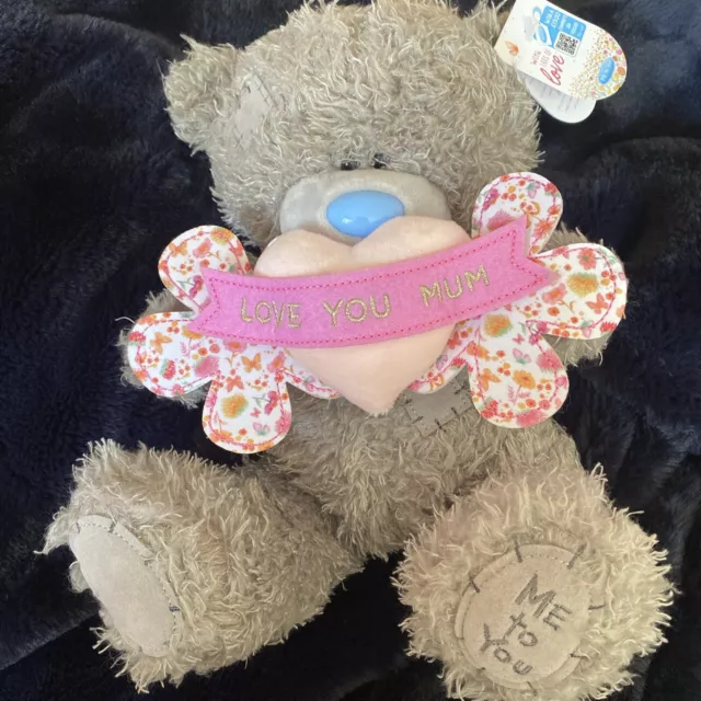 Me to You Love You Mum Pink Heart Plush Bear Tatty Teddy new