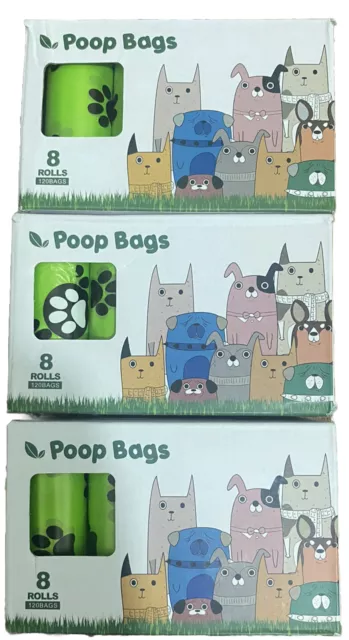 Eco Friendly Degradable Unscented Scented Dog Poo Poop Bags 360 New