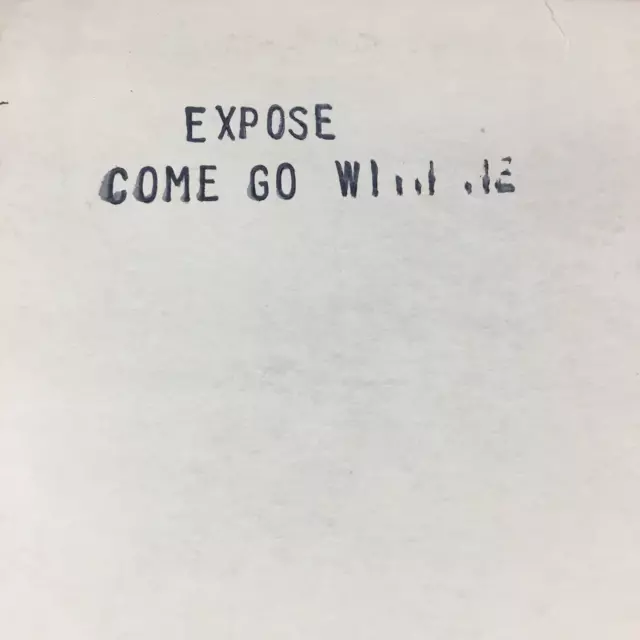 Expose Come Go With Me 12'' Vinyl Arista Rist7 1987 Dj White Label Promo Copy