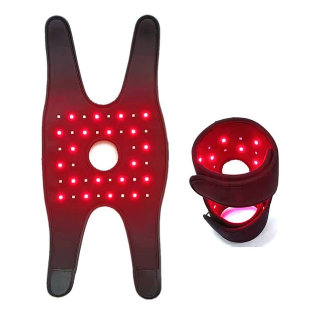 Rodilleras de terapia de luz roja infrarrojo cercano articulación de rodilla LED terapia de rodilla almohadillas de rodilla