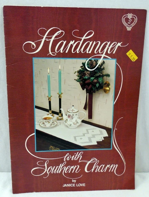 Bordado Hardanger con encanto sureño 2 Janice Love 1989 folleto patrón