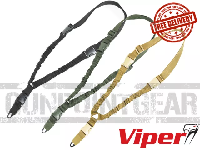 Genuine Viper Tactical Single Point Bungee Rifle Sling FREE UK SHIPPING