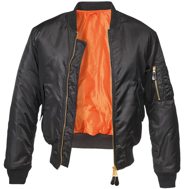Brandit Veste MA2 Col Fourrure Homme - Veste De Vol Classique Chaude Et Résistante Au Vent