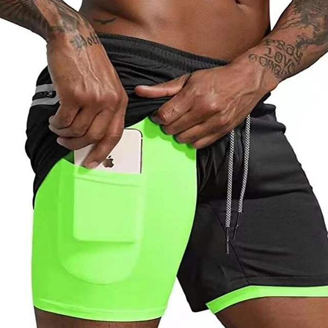 Short sport homme sales 2 en 1