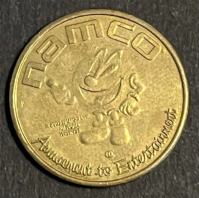 レトロ　ナムコ メダル  アミューズメント namco 90枚　金色 Namco Amusement to Entertainment Brass Arcade Automatic Coin Token