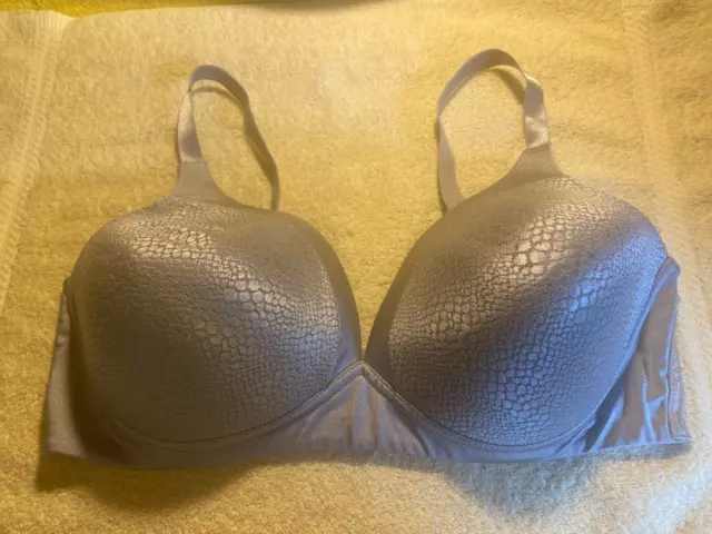WARNER'S WOMEN'S BRA 40D Blue Simply Perfect Smoothes Underarm