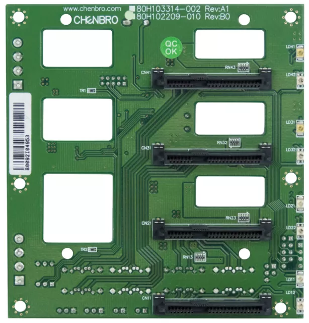 CHENBRO 80H103314-002 4x SAS/SATA BACKPLANE 80H102209-010